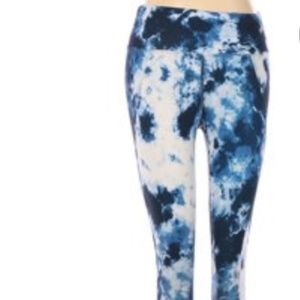 Betsey Johnson Give Love Get Love Blue Leggings